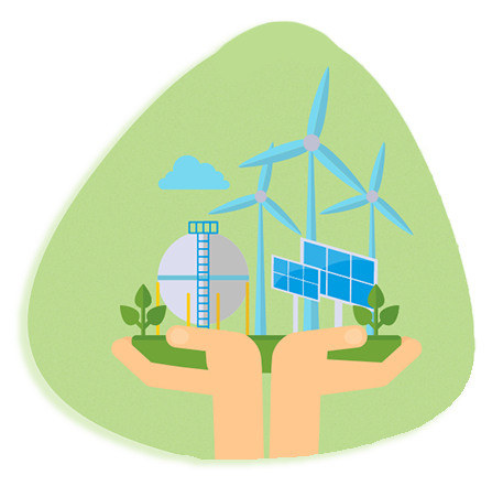 Illustration für die Energiewende toGo Veranstaltung
