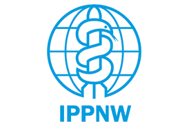 Logo of IPPNW, German Section of the International Physicians for the Prevention of Nuclear War/Physicians in Social Responsibility e.V.