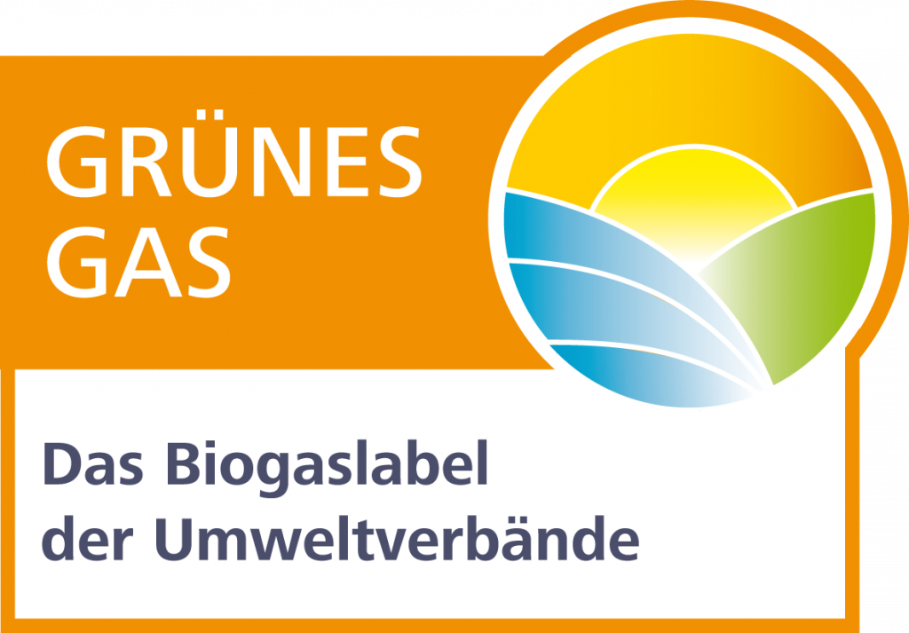 Gruenes Gas-Label Logo im RGB-Format als PNG mit transparentem Hintergrund