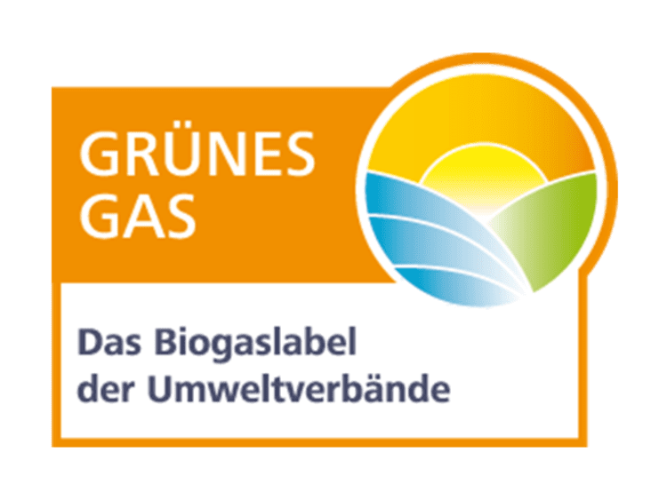 The Grünes Gas-Label is awarded to gas tariffs whose biogas share is produced in an environmentally compatible manner throughout the entire production chain.