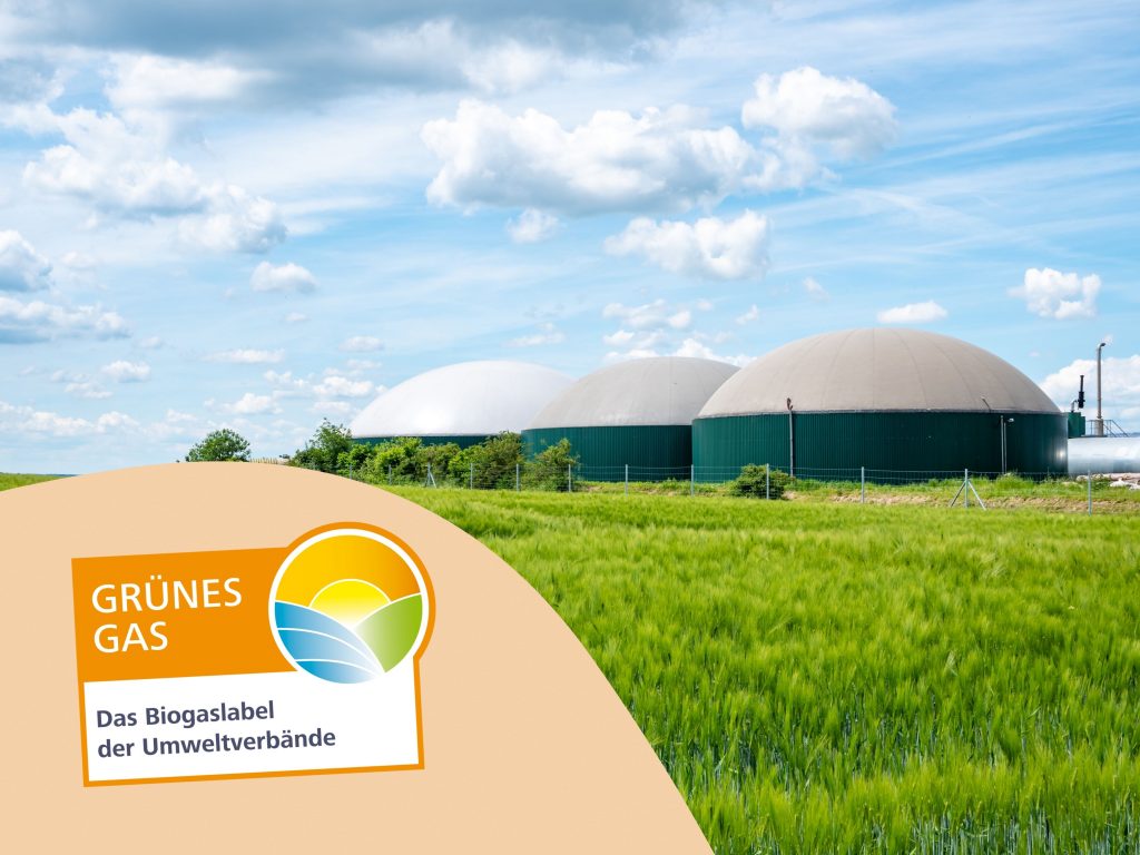 Grünes Gas-Label vor Biogasanlagen